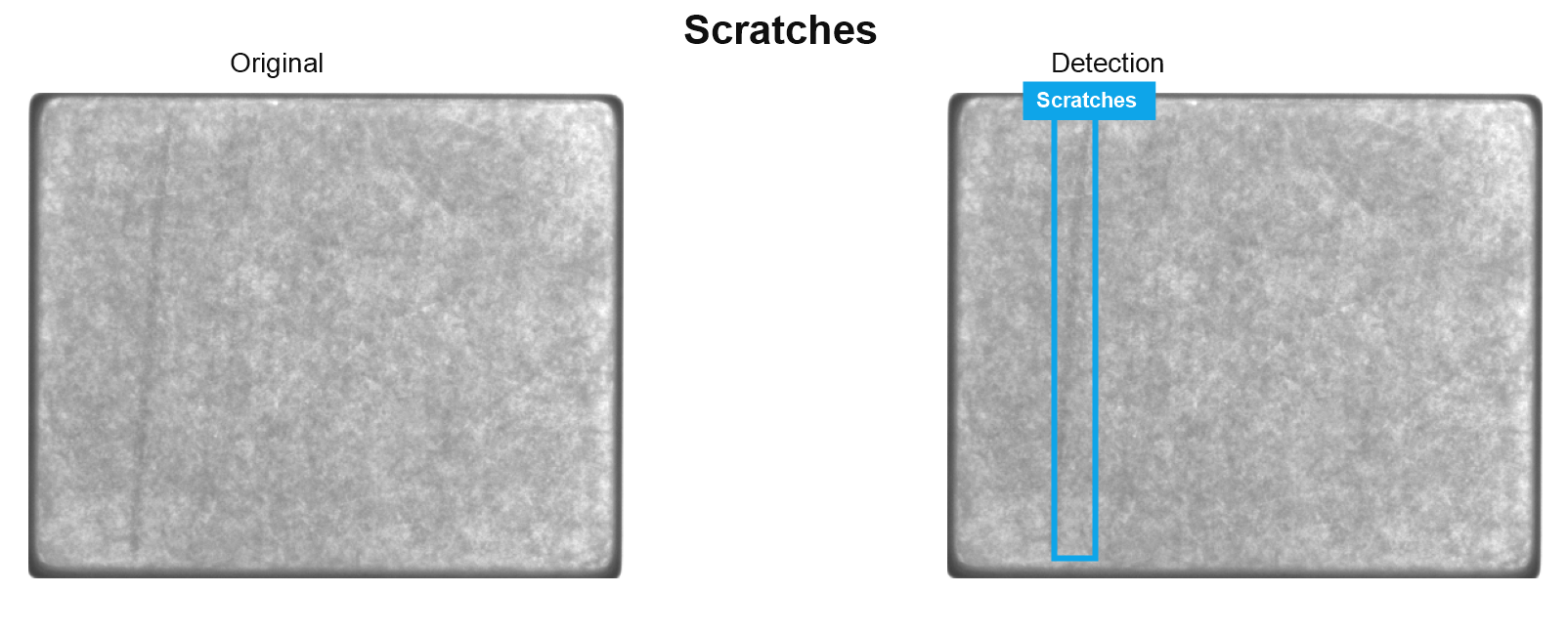 Scratches detection sample